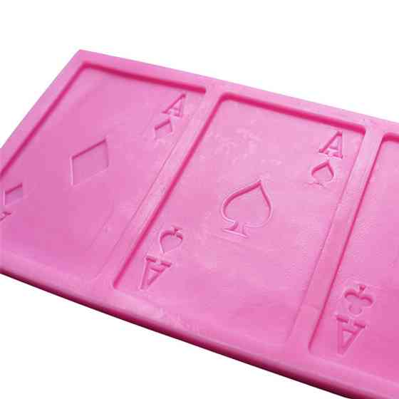 Молд силиконовый Карты 84 на 214 мм розовый Киев