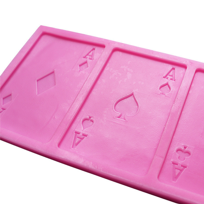 Молд силиконовый Карты 84 на 214 мм розовый Киев - изображение 6