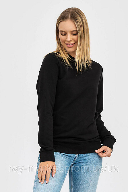 Свитшот базовый утепленный Ray Basic женский черный (U0301W-Black) M Киев - изображение 3