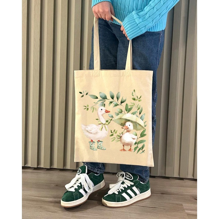 Екошопер BookOpt BK4103 Веселі Гусята бежевий Київ - фото 6