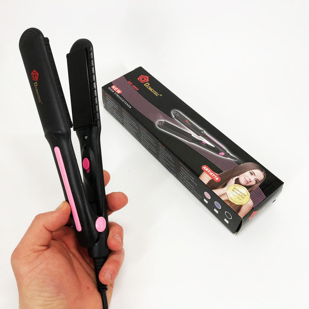 Праска для вирівнювання зачіски, Щипці гофре для вирівнювання волосся Випрямляч перукарень EY-90 Львів - фото 9