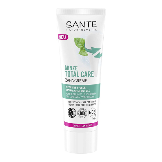 БІО-Паста зубна Mint Total Care Комплексний захист з М'ятою з фтором SANTE 75 мл Київ