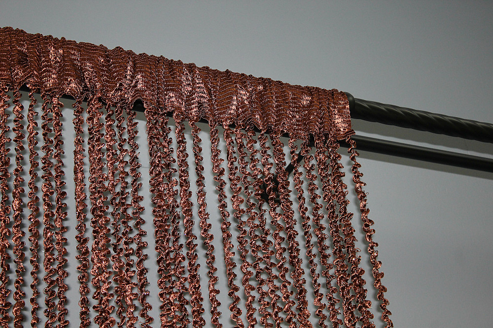 Штори-нитки спіраль з люрексом Коричневий 300х300см 1 шт (61-021) Київ - фото 8