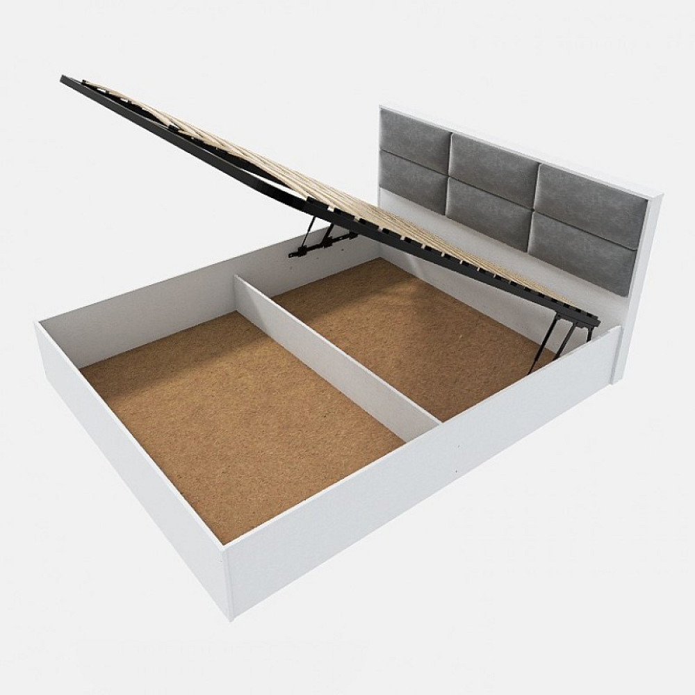 Кровать двуспальная Эверест КЛ-1400 Лайт (подъемный механизм) 140х200 см Нимфея Альба (DTM-4660) Днепр - изображение 2