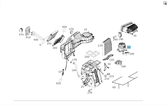 Mercedes-Benz  A2469064200 Вентилятор обігрівача салону CLA Shooting Brake X117 CLA C117 GLA X156 A-class W176 B-class W242 B-class W246 Одесса