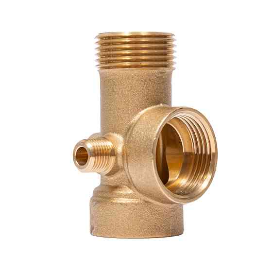 З'єднувач п'ятививідний 80мм 1"М×1"F×1"F×1/4"M×1/4"F AQUATICA (779598) Рівне