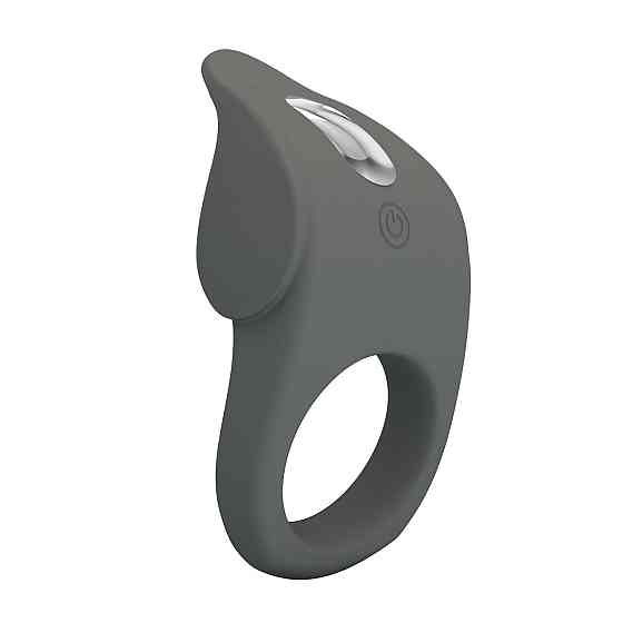 Эрекционное виброкольцо PRETTY LOVE Master Ring силиконовое, серое, 8.7 х 5 см Sex Aura Киев