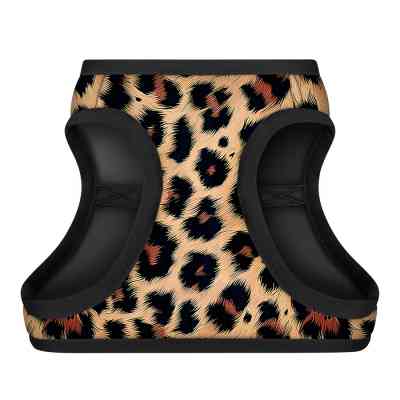 Шлей для собак WAUDOG Clothes мягкая с QR адресником "Леопард" S2 (228-4066) Винница