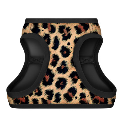 Шлея для собак WAUDOG Clothes м'яка з QR адресником "Леопард" S2 (228-4066) Вінниця - фото 2