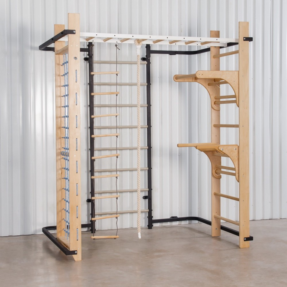 Шведская стенка спортивный комплекс Olimp Black для детей и взрослых усиленная металлическая для всей семьи Каменское - изображение 4