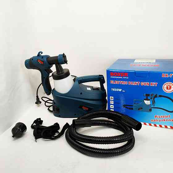 Краскопульт электрический для стен 1650 Вт Boxer BX-771 электрический краскораспылитель SK-83 Львов