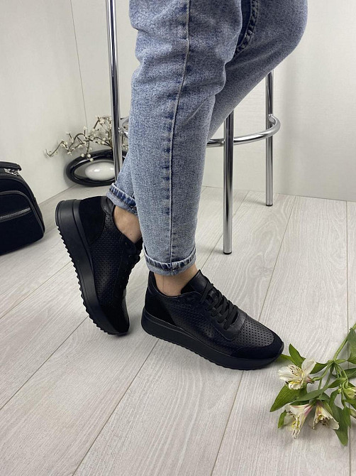 EMELI Кросівки жіночі EMELI 915/2 ST чорні (весна-осінь, шкіра натуральна) (2686) лише 39р. Коломыя - изображение 7