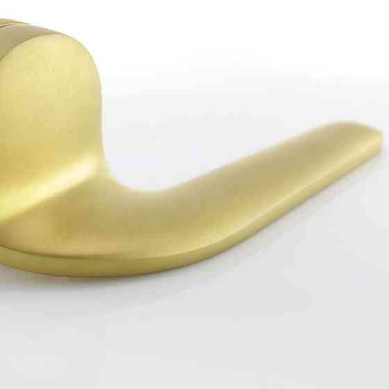 Дверна ручка на розеті M&T Down 147407 TIN-A титан/латунь матова R ф/з Київ