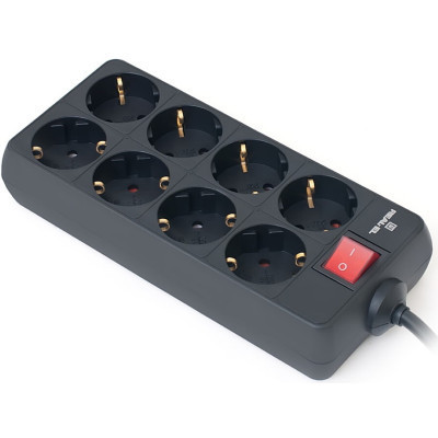 Сетевой фильтр питания REAL-EL RS-8 Protect 5m, black (EL122300024) Винница - изображение 1