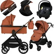 Детская коляска Lionelo Layla 3W1 Brązowy Głęboko Spacerowy + Fotelik Киев