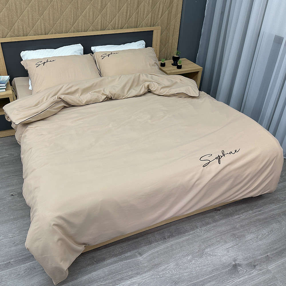 Комплект постільної білизни Сатин, Євро 200х230 Таш (88-156) Київ - фото 2