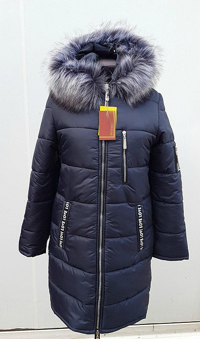 Женские куртки и пуховики зимние большие размеры . Цвет синий Киев - изображение 2