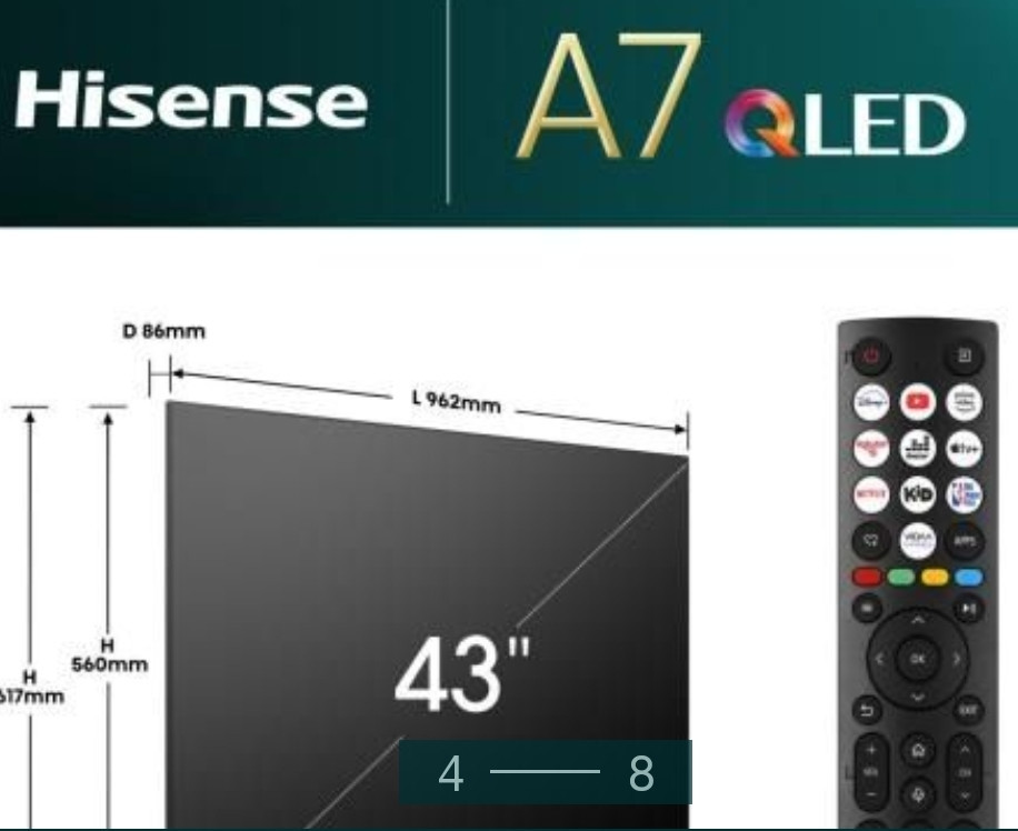 Телевизор HISENSE 43A7NQ Киев - изображение 5