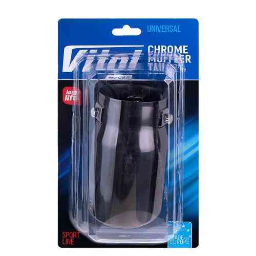 Насадка на глушник НГ-0008 BK, внутрішній діаметр 64 мм, довжина 127 мм, зовнішній діаметр 76 мм Харків