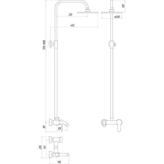 Душова система Globus Lux LAZER GLLR-0001 (000010149) Київ