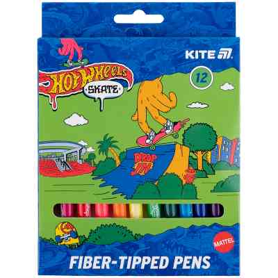 Фломастеры Kite Hot Wheels 12 цветов (HW25-447-2) Винница