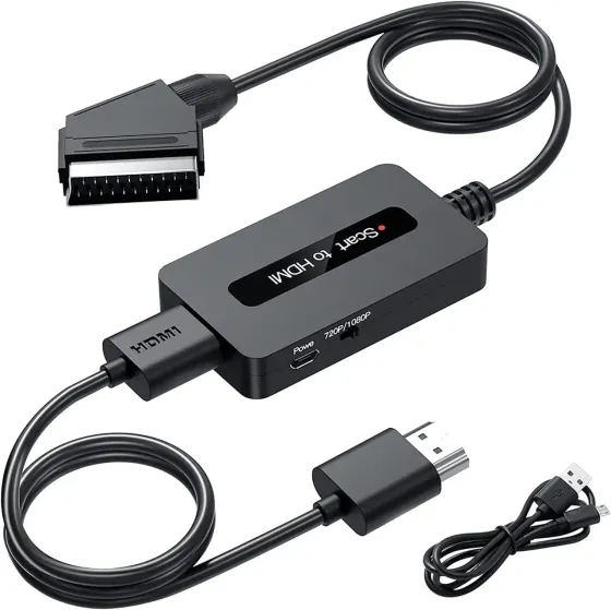 Конвертер Scart в HDMI з кабелями Scart і HDMI Луцьк