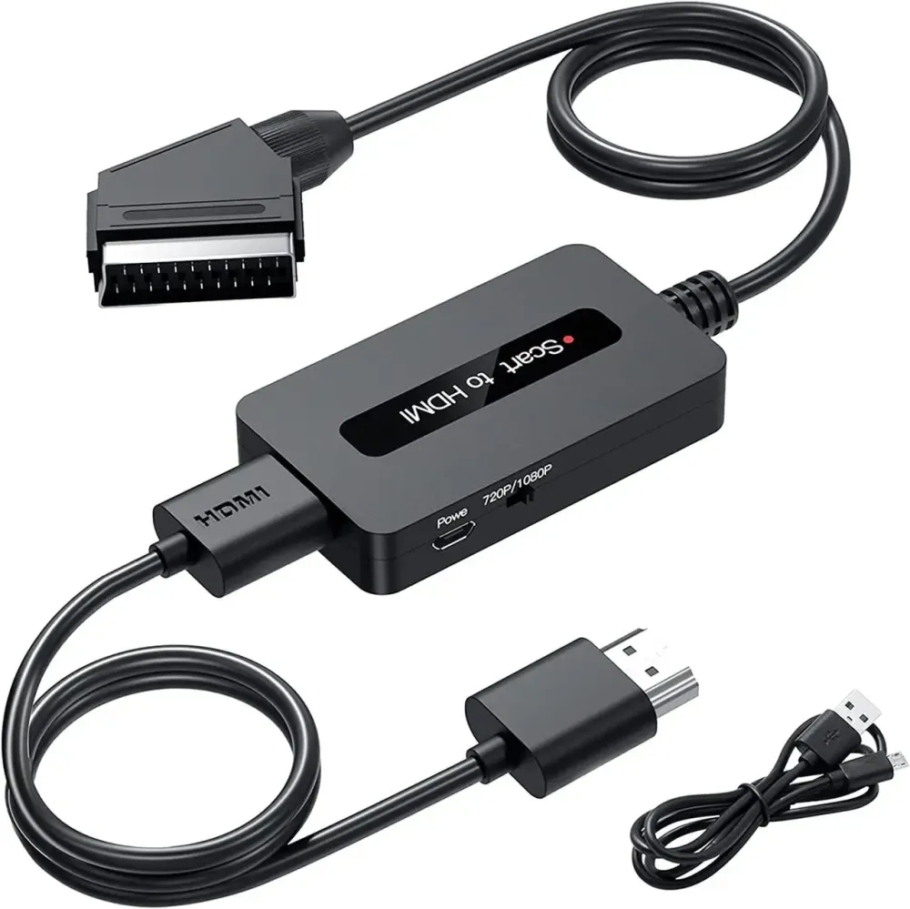 Конвертер Scart в HDMI з кабелями Scart і HDMI Луцьк - фото 1