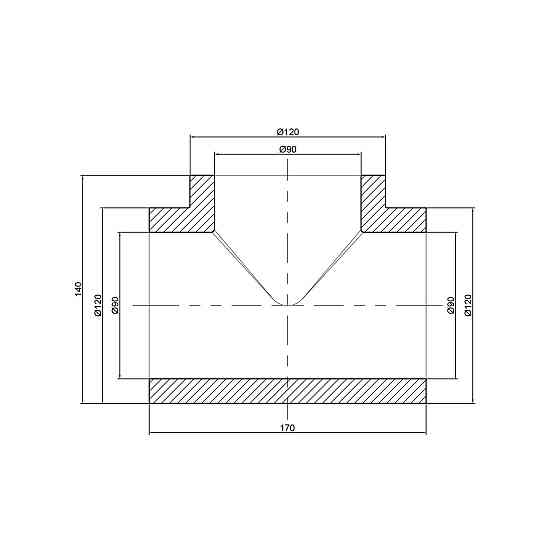 Тройник PPR Thermo Alliance 90 Київ