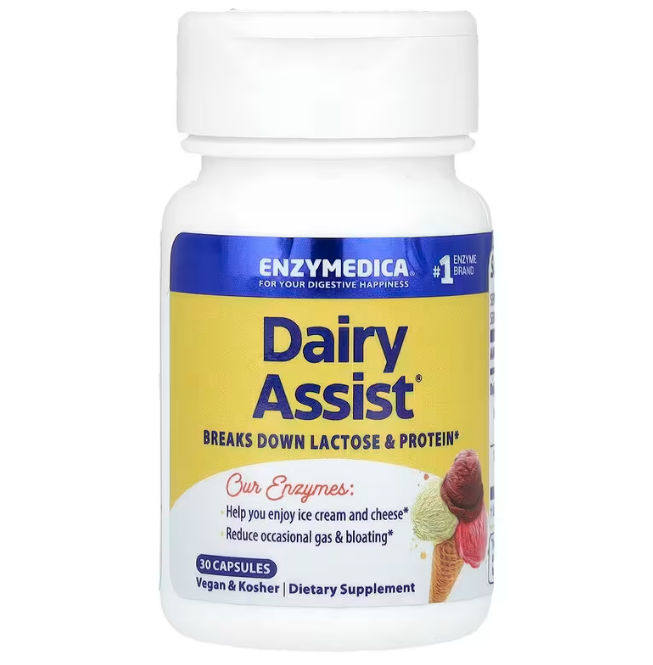 Ферменти для перетравлення лактози Enzymedica DairyAssist 30 капс Київ - фото 2