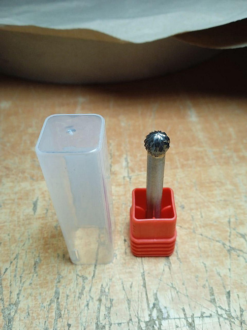 Борфреза твердосплавная DX сфера 12×10×6 мм — шарошка по металлу для дрели и гравера Харьков - изображение 2