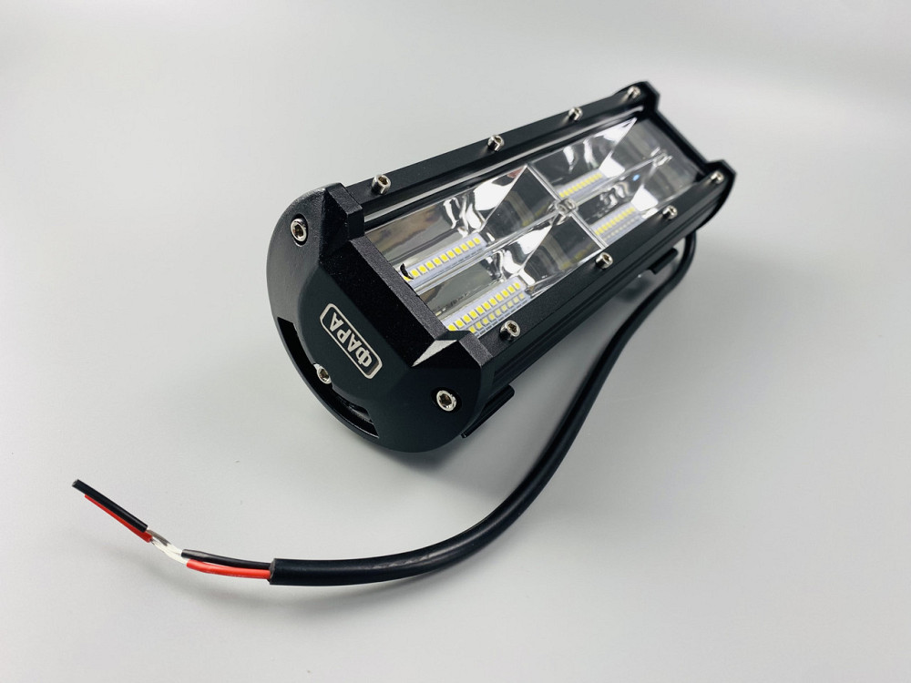 Фара LED прямокутна 144W 6000K (48 діодів) (24 см х 8 см х 6 см) Мукачево - фото 2