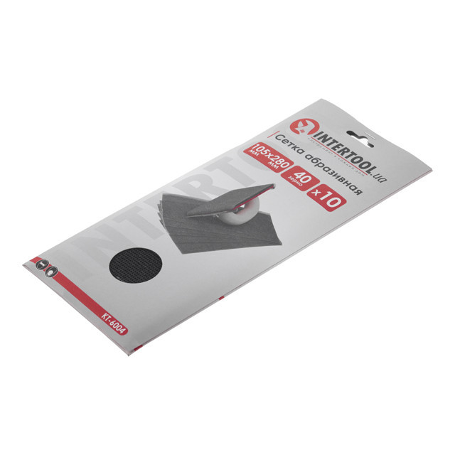Сітка абразивна, 105×280 мм, зерно K40, 10 од. INTERTOOL KT-6004 Київ - фото 4