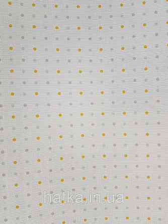 Шпалери вінілові на флізеліні AdaWall Ada Kids метрові дитячі кухлі жовті зелені рожеві на світло-зеленого Київ