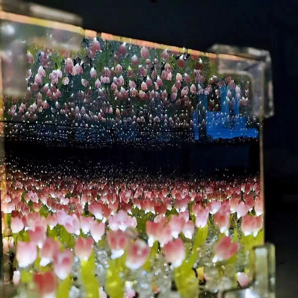 Ночник Бесконечные тюльпаны (10×10см, 20 тюльпанов), от батареек, Розовый / Набор Сделай сам Киев - изображение 7