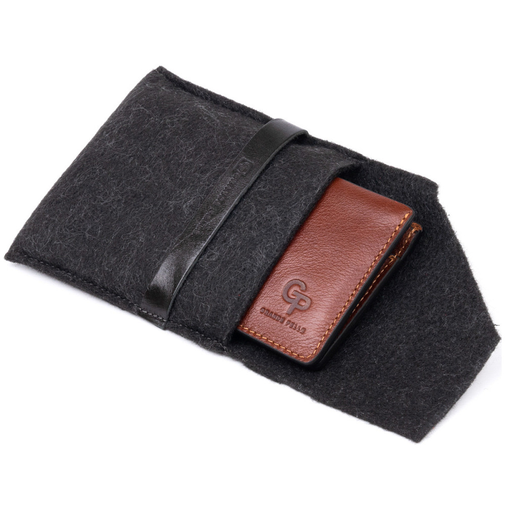 Горизонтальное портмоне в гладкой коже на магнитах (GRANDE PELLE) Киев - изображение 2