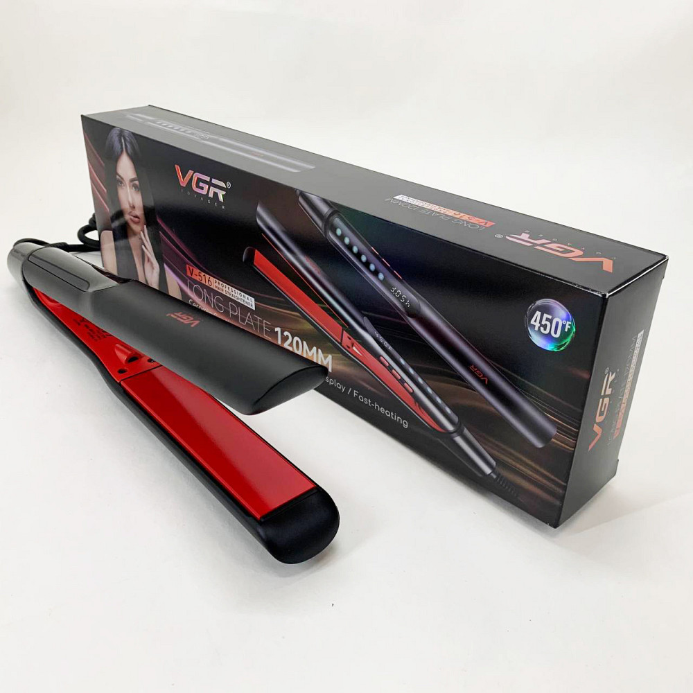 Щипцы гофре для выравнивание волос VGR, Широкий утюжок для выпрямления волос, Выпрямитель утюжок щипцы TQ-18 Львов - изображение 9