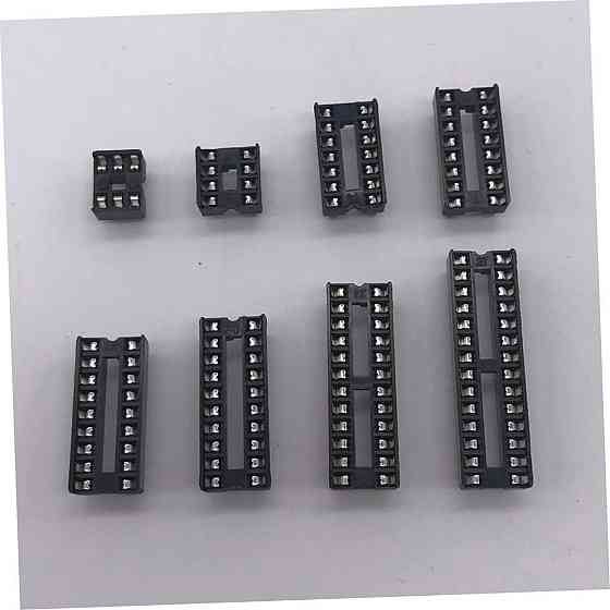 Набір панельок SCS/SCL для мікросхем DIP, 66 шт, крок 2 мм, пластиковий кейс для радіомонтажу Київ