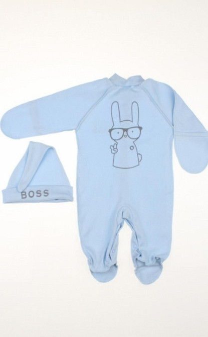 Комплект одежды для новорожденного мальчика 7 предметов + европеленка Mini Boss размер 56 см Lari Голубой Кривой Рог - изображение 4