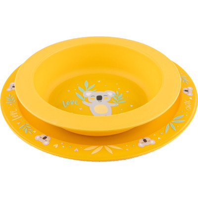 Набор детской посуды Canpol babies Exotic Animals Желтый 2 шт. (56/523_yel) Винница - изображение 1