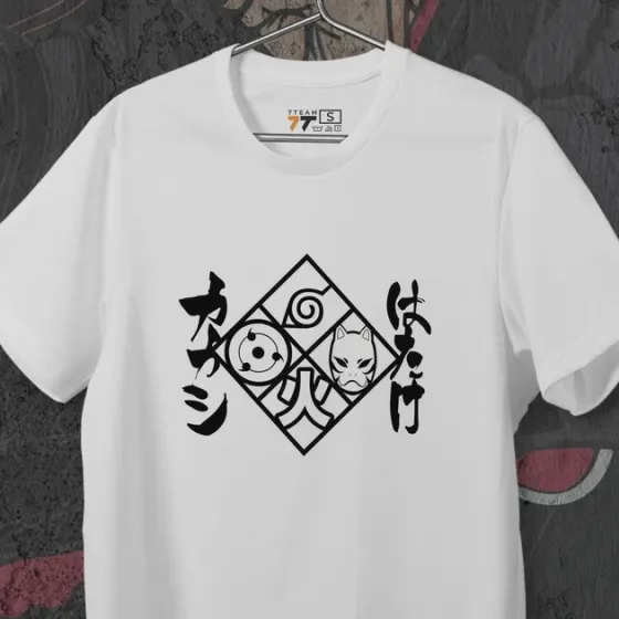 Футболка для подростка мальчика с принтом Наруто Символи Размер 160 Anime10284 Днепр