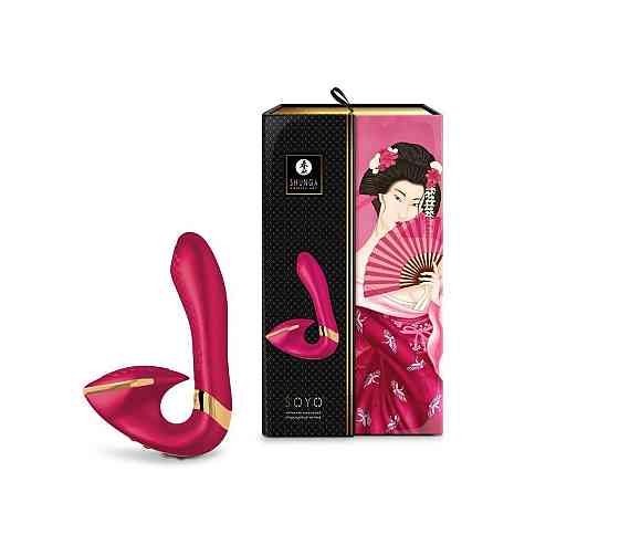 Вагинально-клиторальный вибратор Shunga Soyo Raspberry Sex Aura Киев