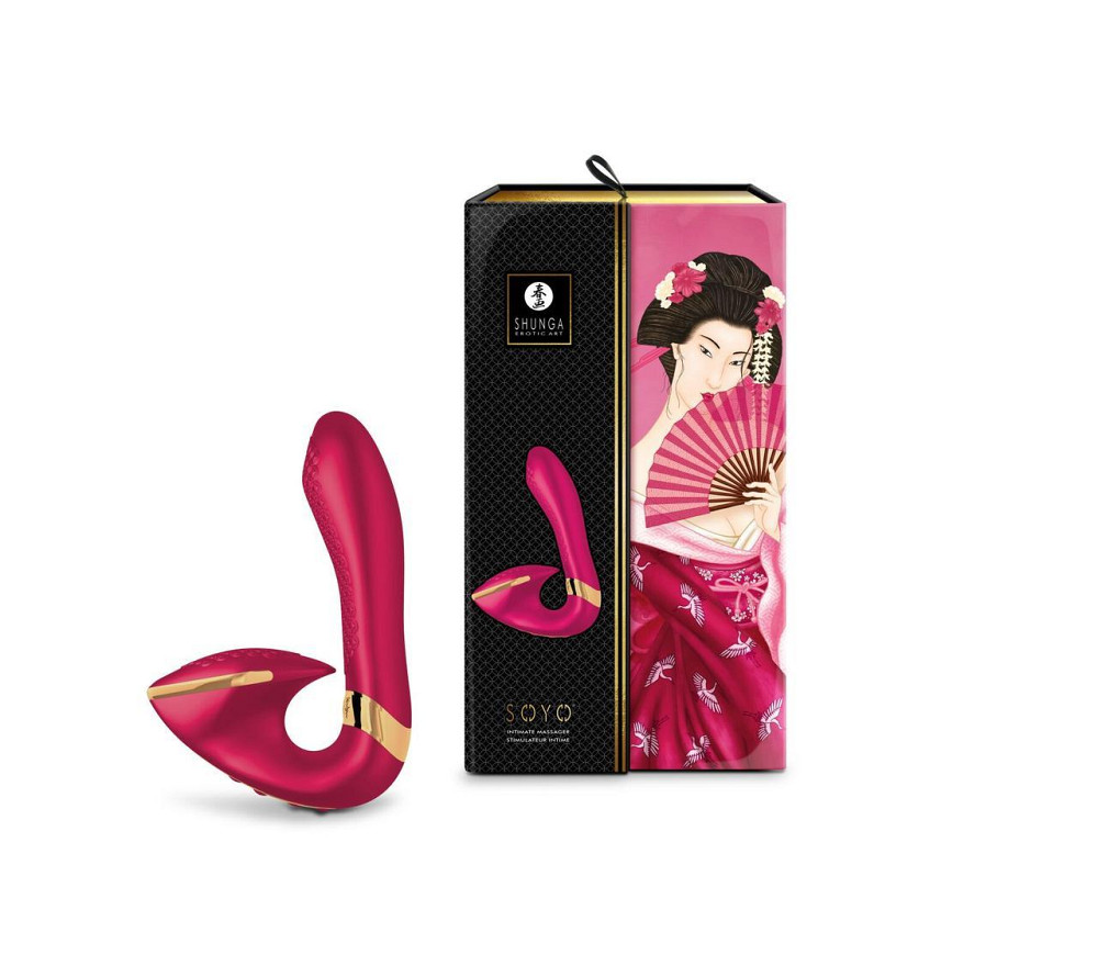 Вагинально-клиторальный вибратор Shunga Soyo Raspberry Sex Aura Киев - изображение 6