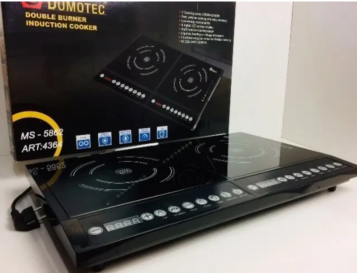 Настольная Индукционная плита Domotec MS-5862 2 конфорки  4000Вт (цвет чёрный) Одесса - изображение 4