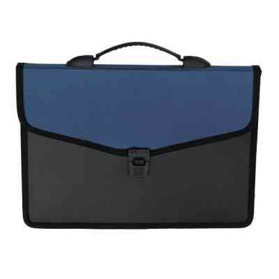 Папка - портфель Buromax 3 compartments, with a lock, blue (BM.3734-02) Винница