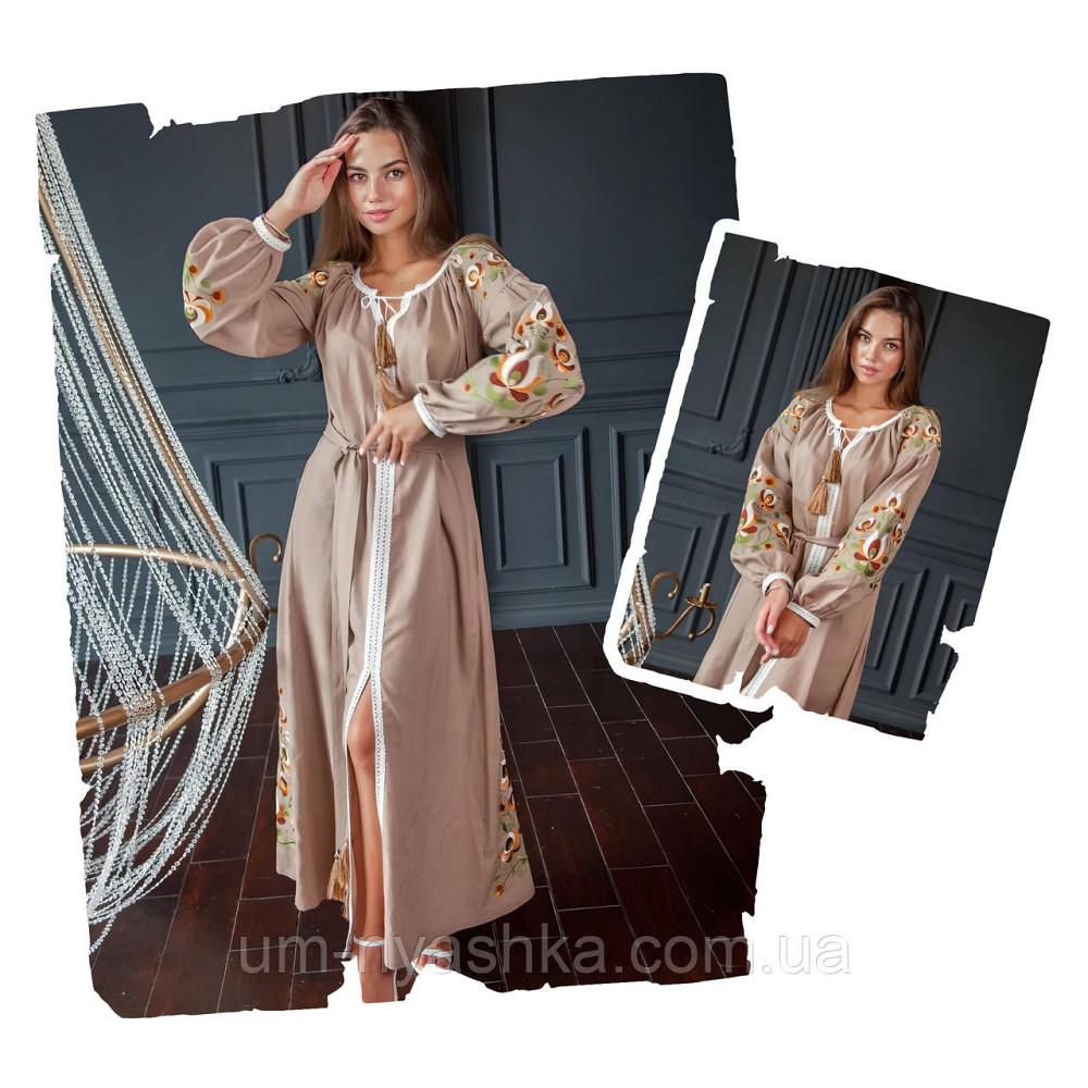 Жіноча вишита сукня на льоні Мальва Кривий Ріг - фото 2