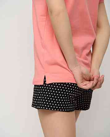 Женская пижама комплект с шортиками в горошек - Energy you Nicoletta 60183 L Киев