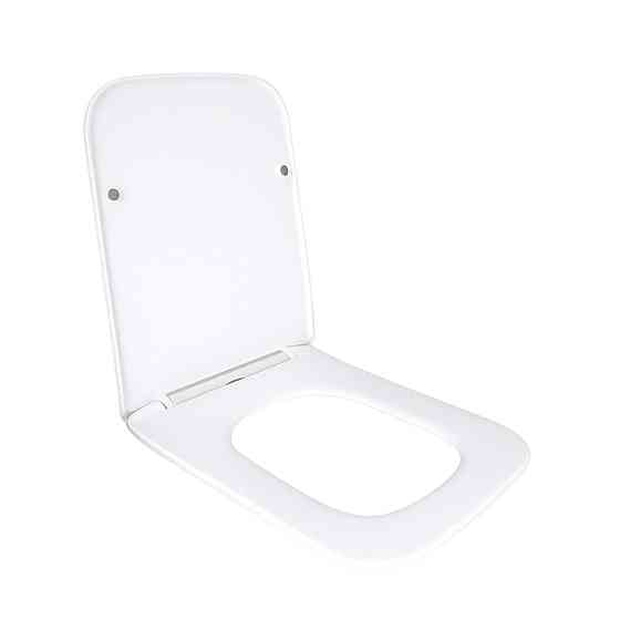 Qtap Сиденье для унитаза напольного (Aries) 445×360×30 мм, White, с микролифтом, Slim Duroplast, Quick Release QT03228302W3 Киев