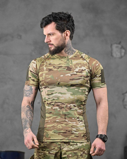 Тактическая потоотводящая футболка AXEL мультикам ВТ6731 Одесса - изображение 1