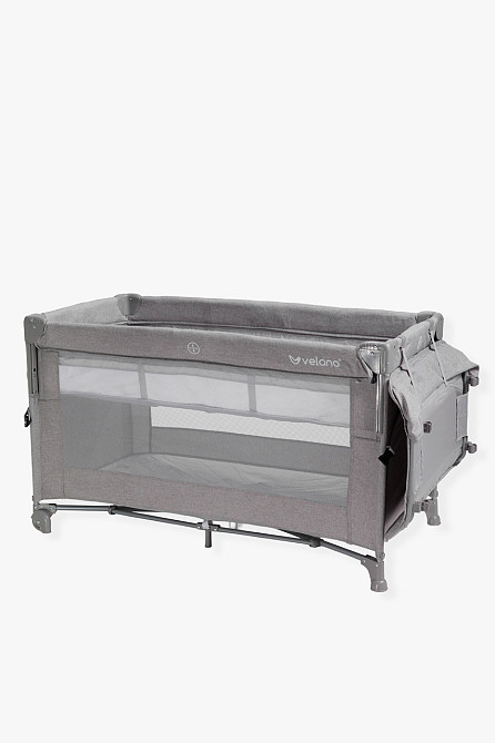 Ліжко-манеж дитяче з другим ярусом та пеленатором VELANO Tino, light grey Київ - фото 12