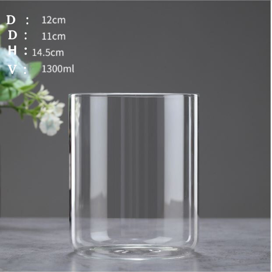 Емкость для флрариума, мосариума, бонсай 1.55 л 15 х 11 см Висока склянка без кришки Одесса